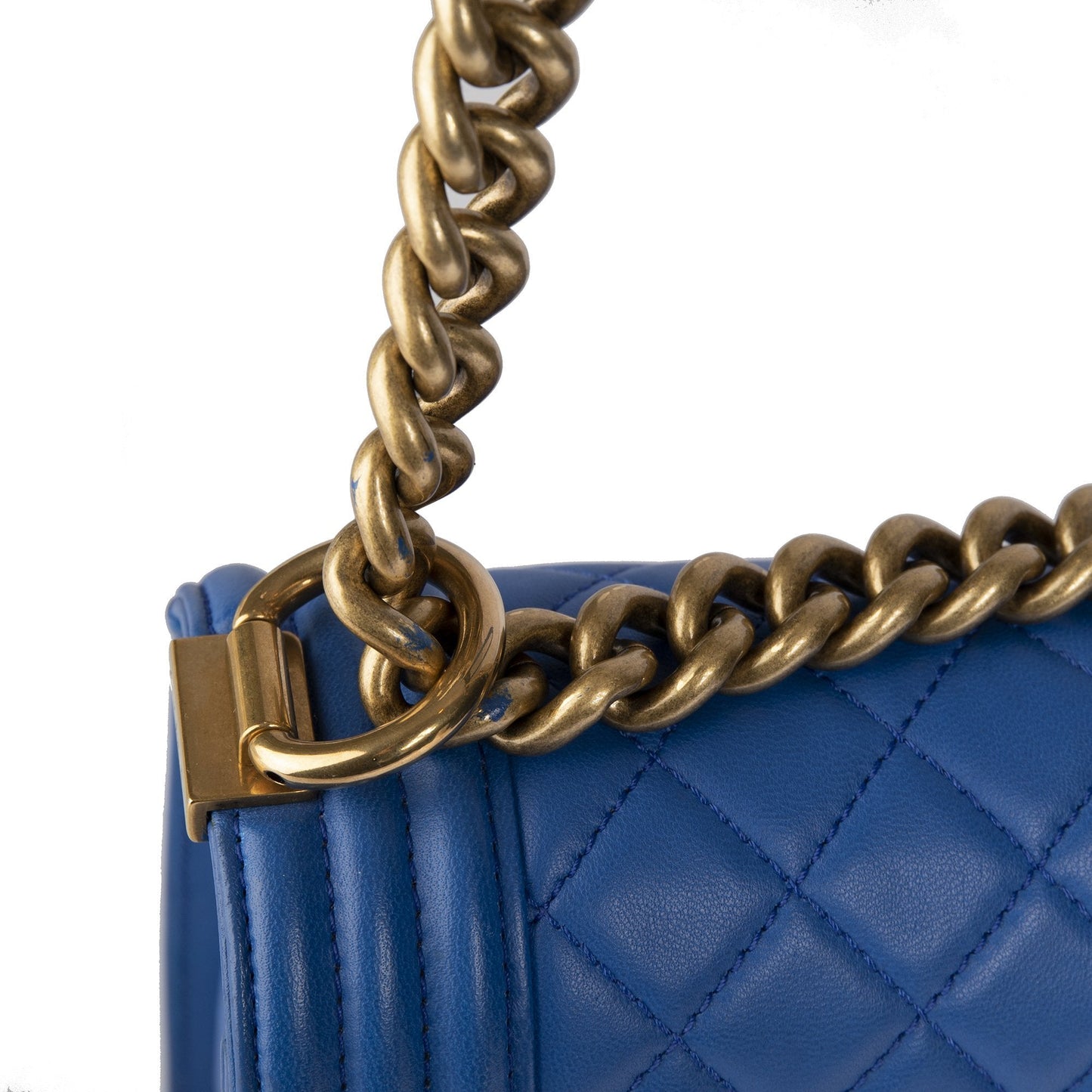 Chanel Blue Medium Boy Bag
