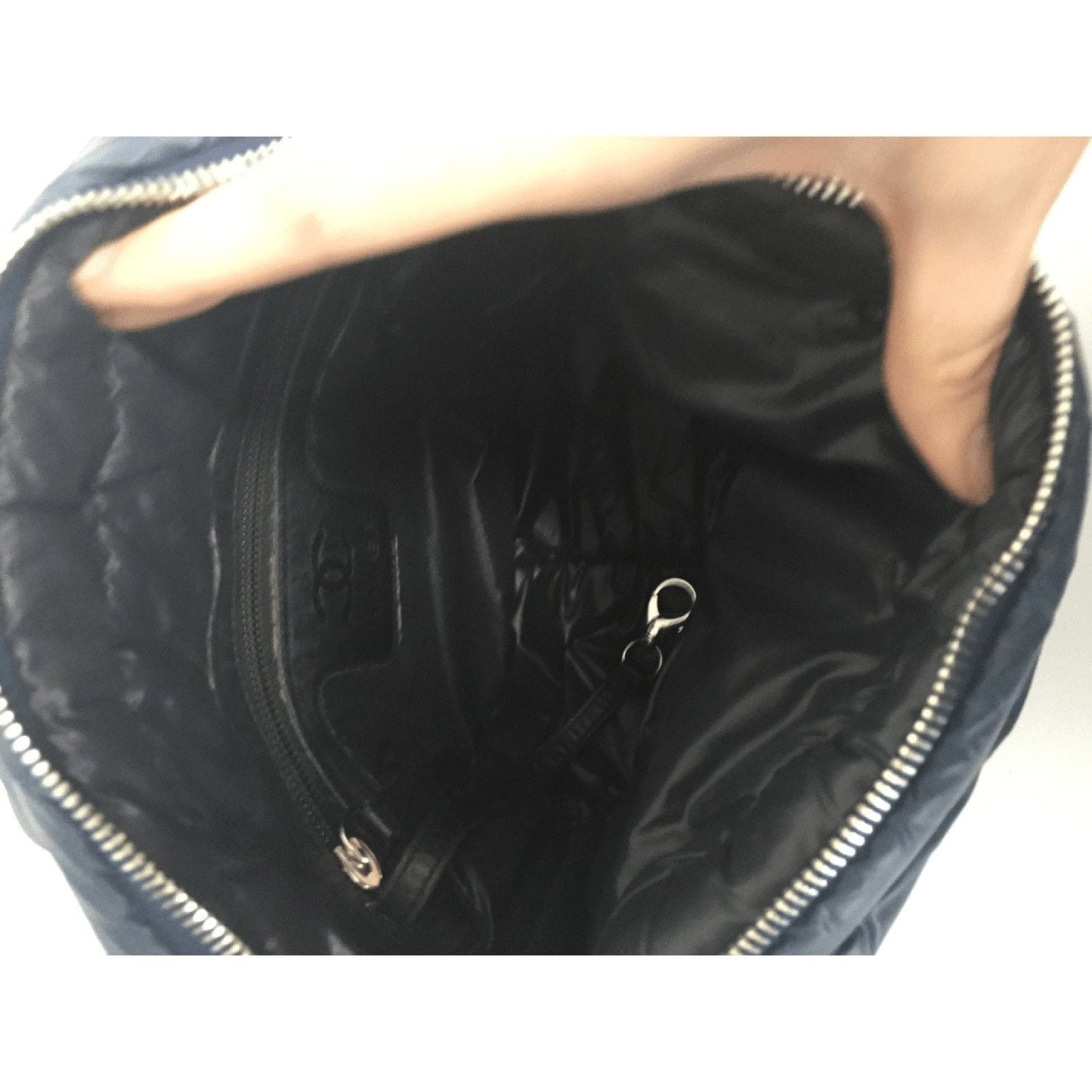 Chanel Blue Nylon Crossbody Purse