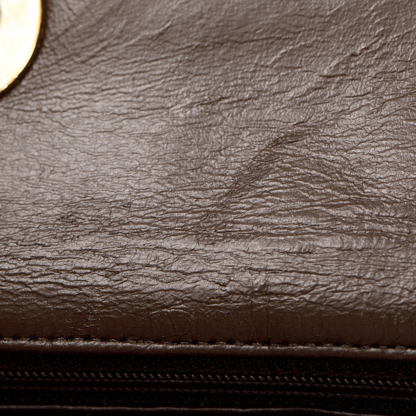 Chanel Brown Lambskin Leather Vintage Jumbo XL Single Flap Bag