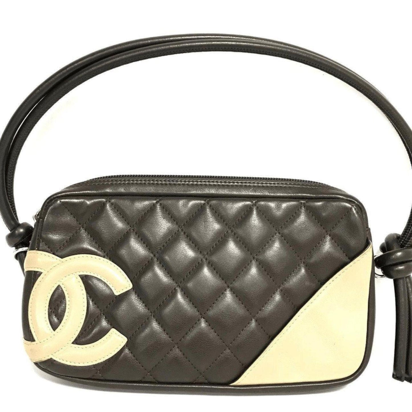 Chanel Brown Ligne Mini Bowler