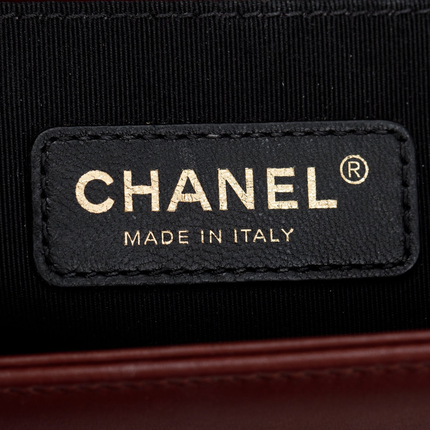 Chanel Burgundy Chevron Leather Medium Mix Boy Bag