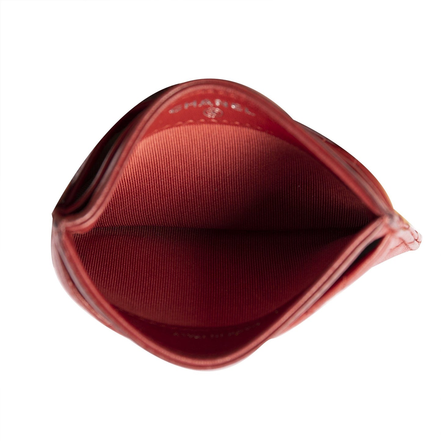Chanel Burgundy Lambskin Classic Card Holder
