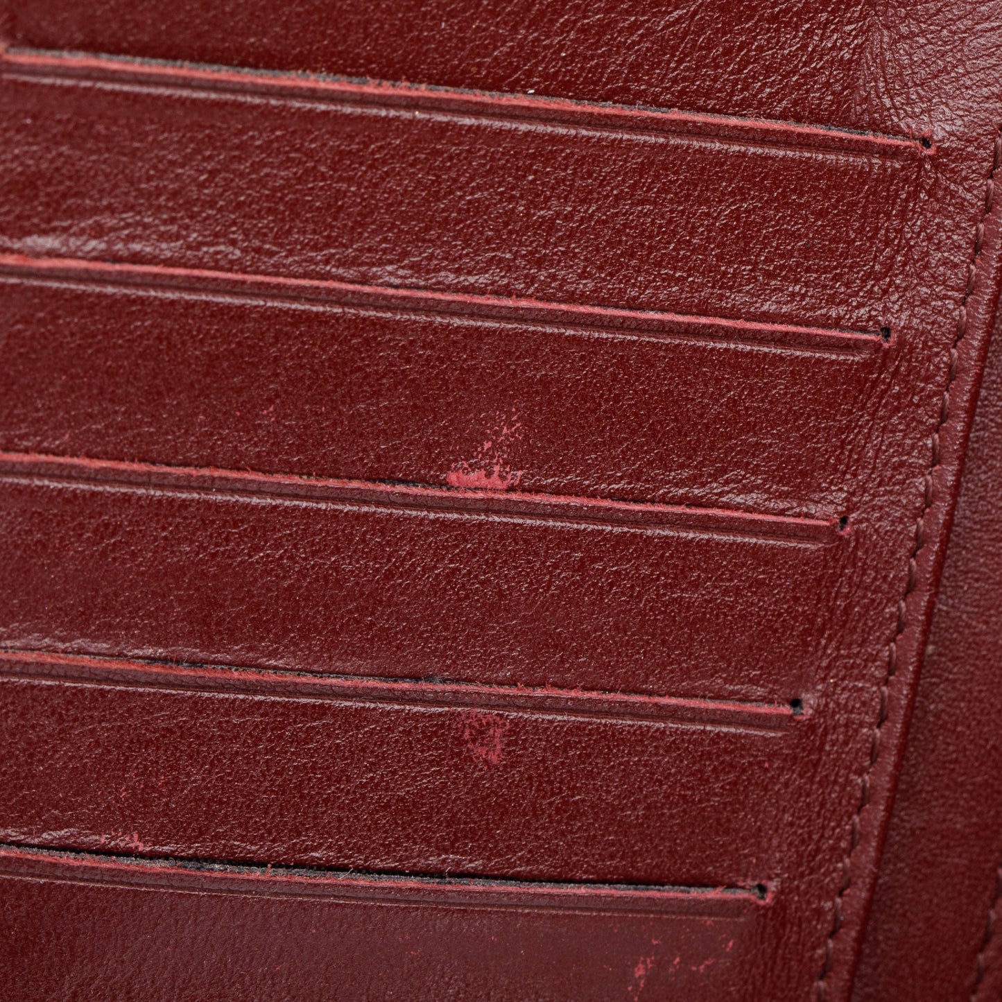 Chanel Burgundy Quilted Patent Leather French Purse Wallet