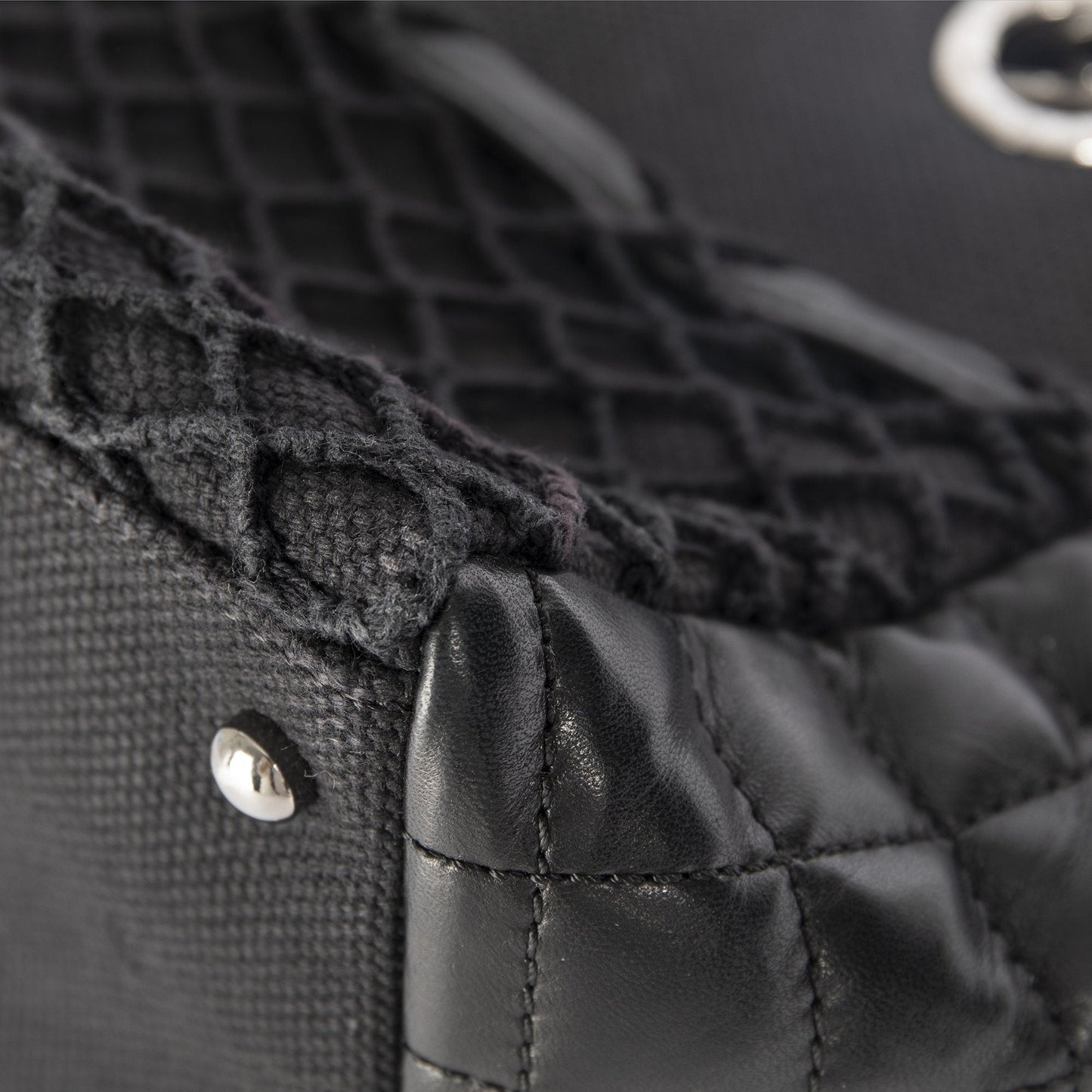 Chanel CC Canvas & Leather Chain Tote