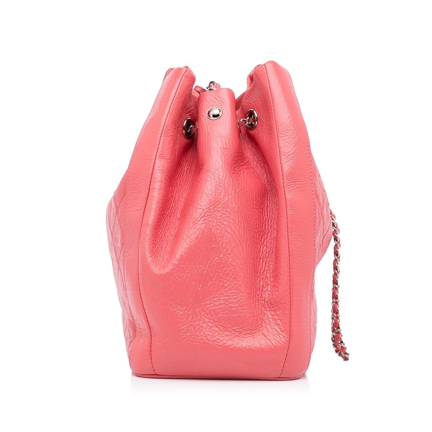 Chanel CC Chain Drawstring Bucket Bag (SHG-nXJ6uF)