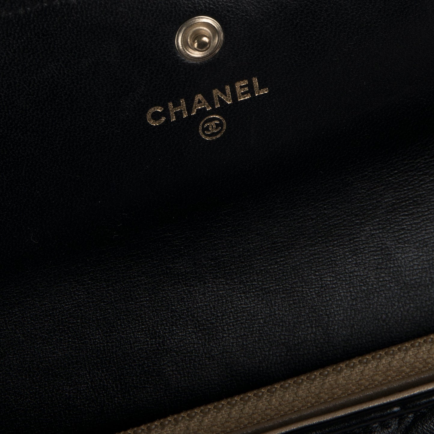 Chanel CC Logo Camelia Leather Wallet