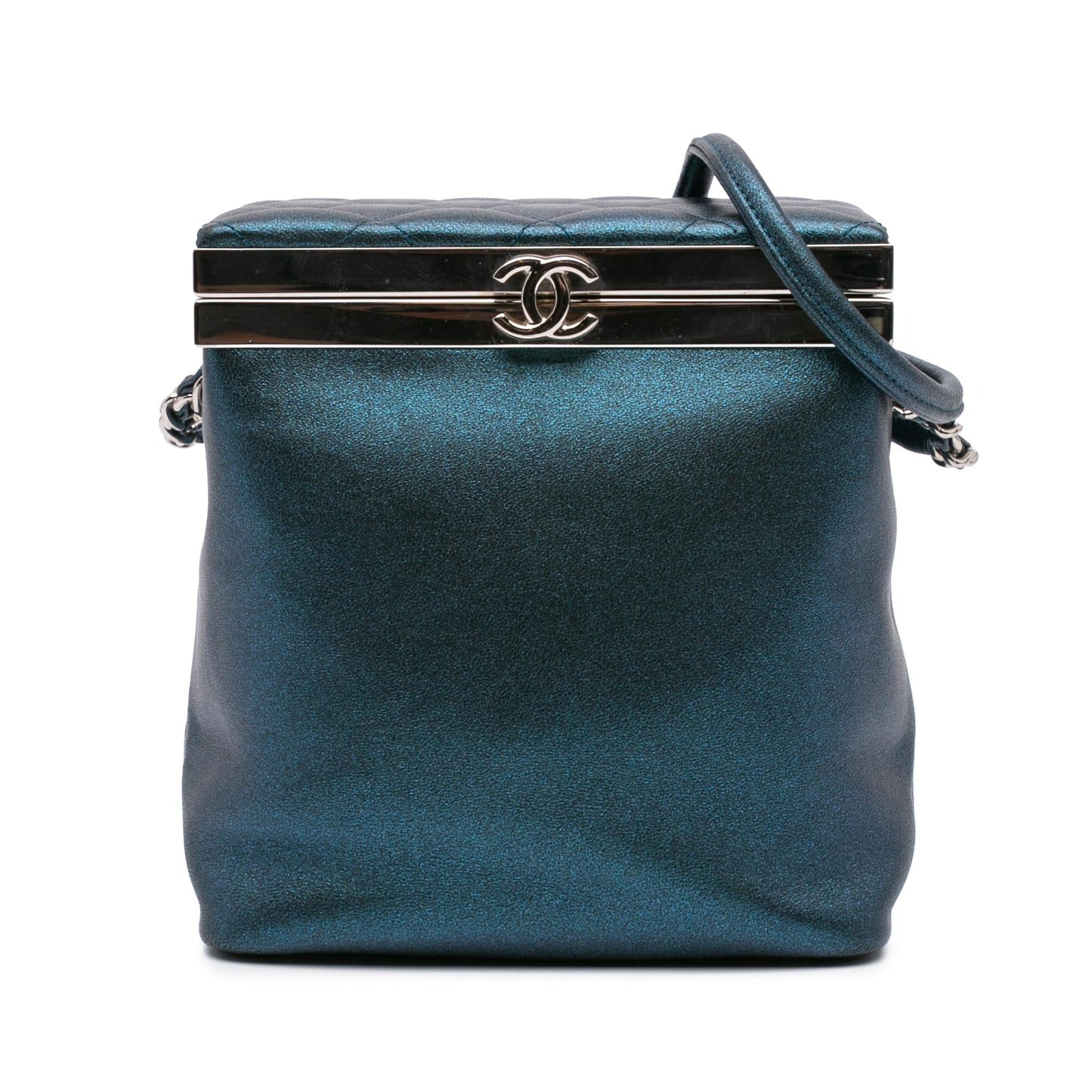 Chanel CC Metallic Calfskin Vanity Case