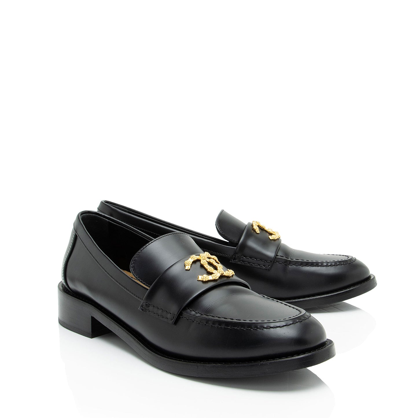 Chanel CC Moccasin Loafers - Size 10 / 40