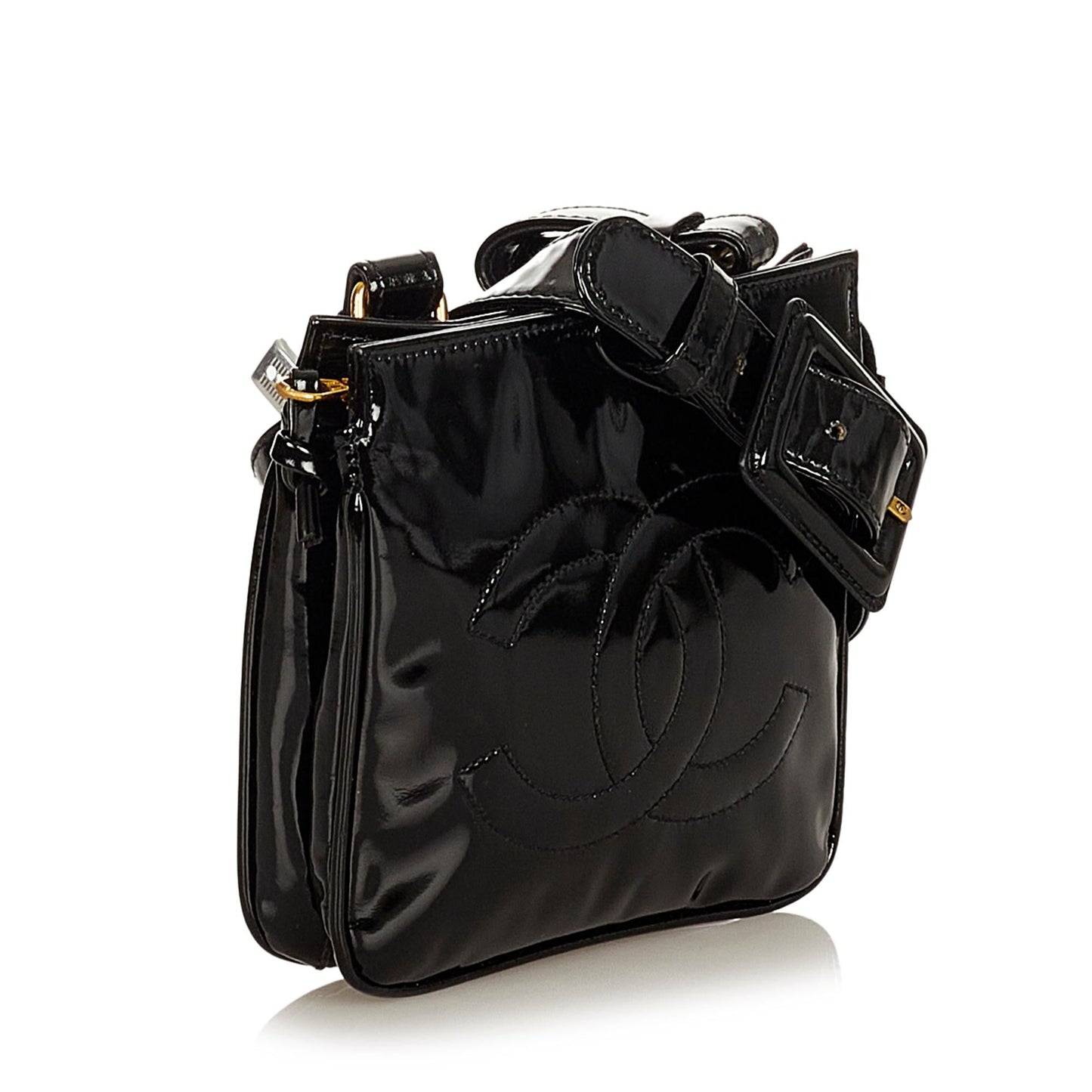 Chanel CC Patent Leather Belt Bag (SHG-27599)