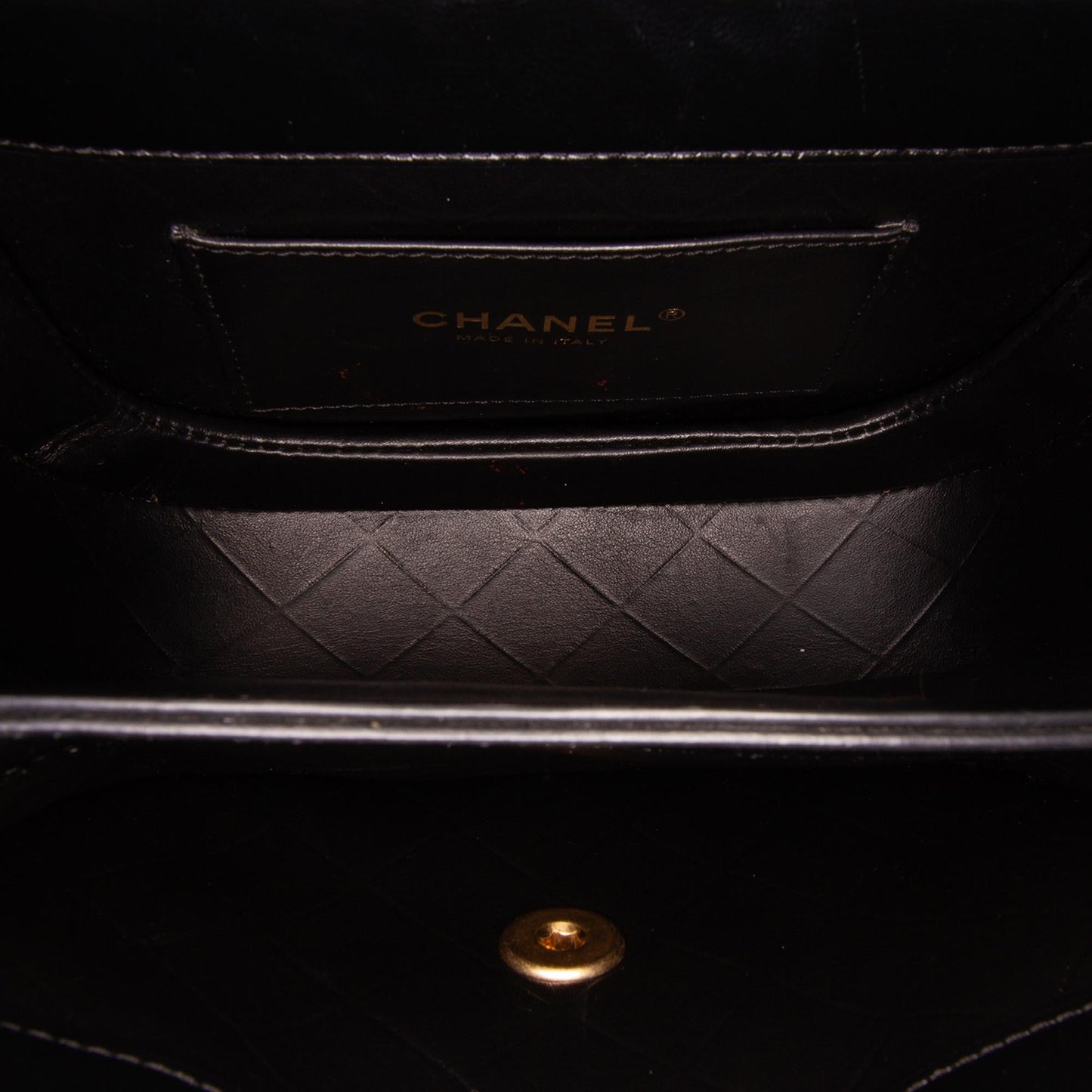 Chanel CC Quilted Calfskin Round Moon Messenger Flap