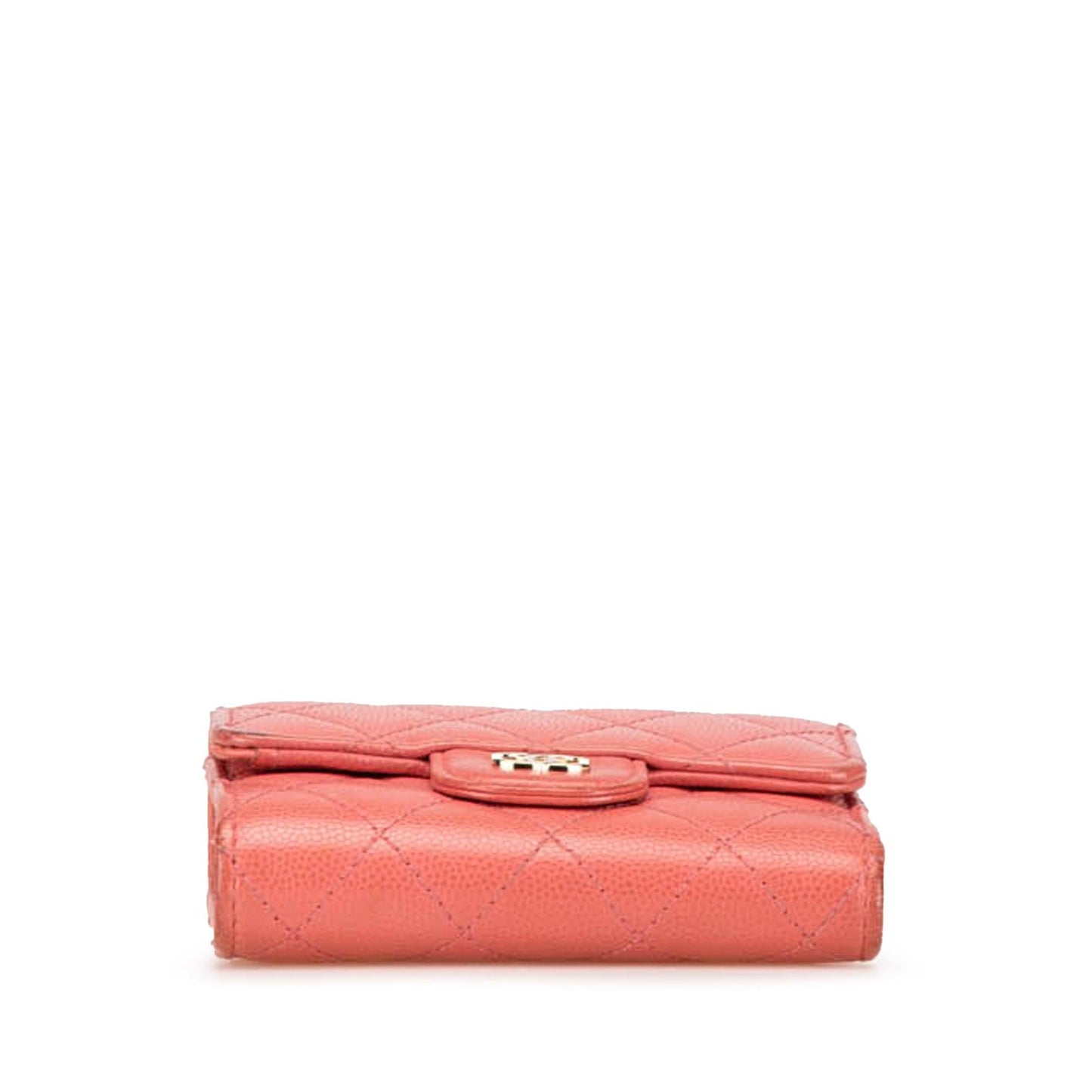 Chanel CC Quilted Caviar Trifold Wallet (SHG-lt0Bpg)