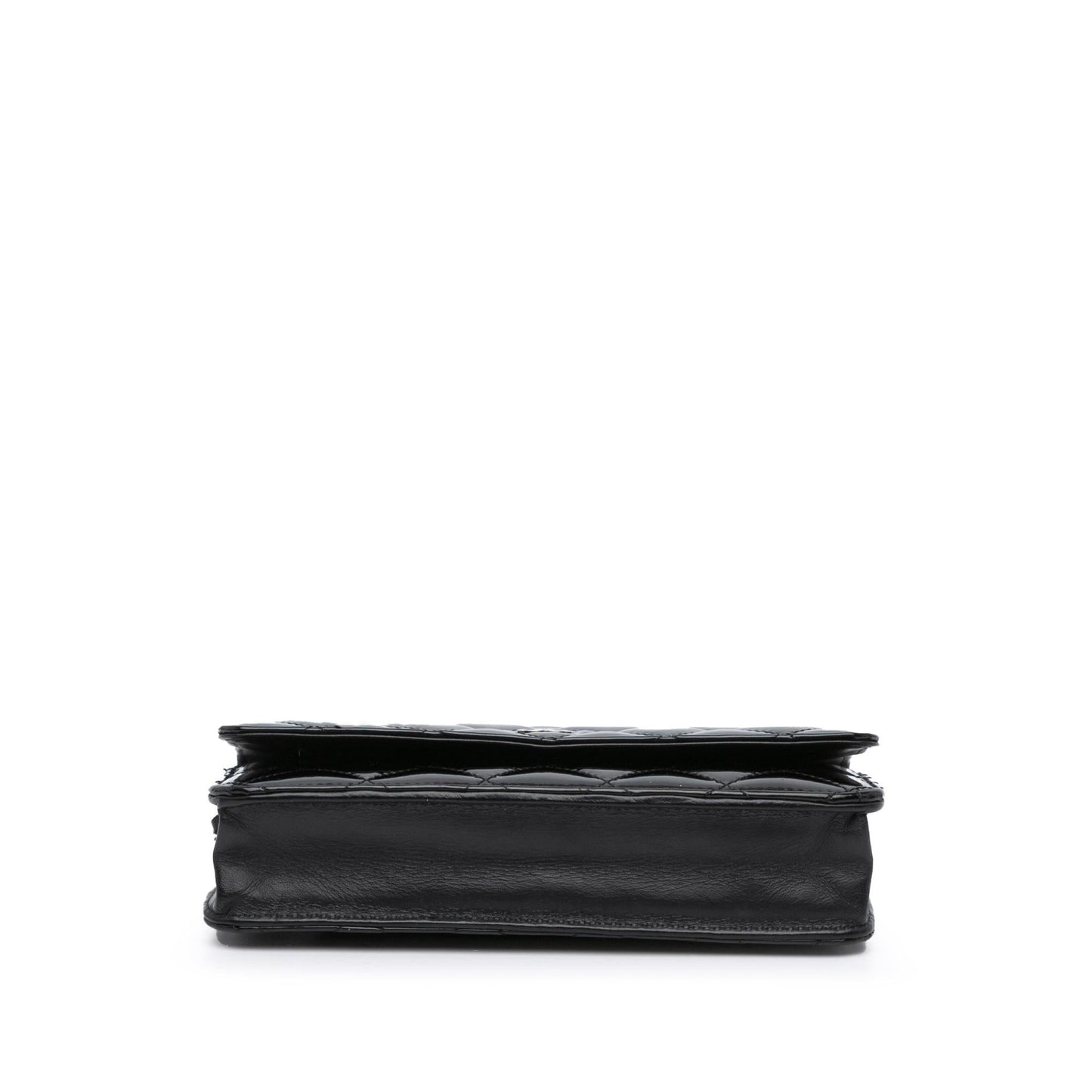 Chanel CC Quilted Patent Wallet On Chain