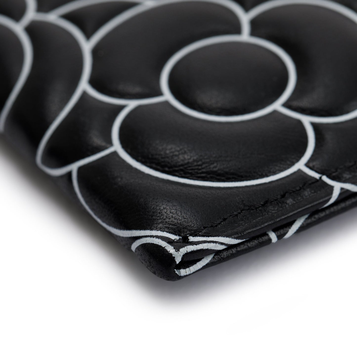 Chanel Camellia Embossed Lambskin Card Holder