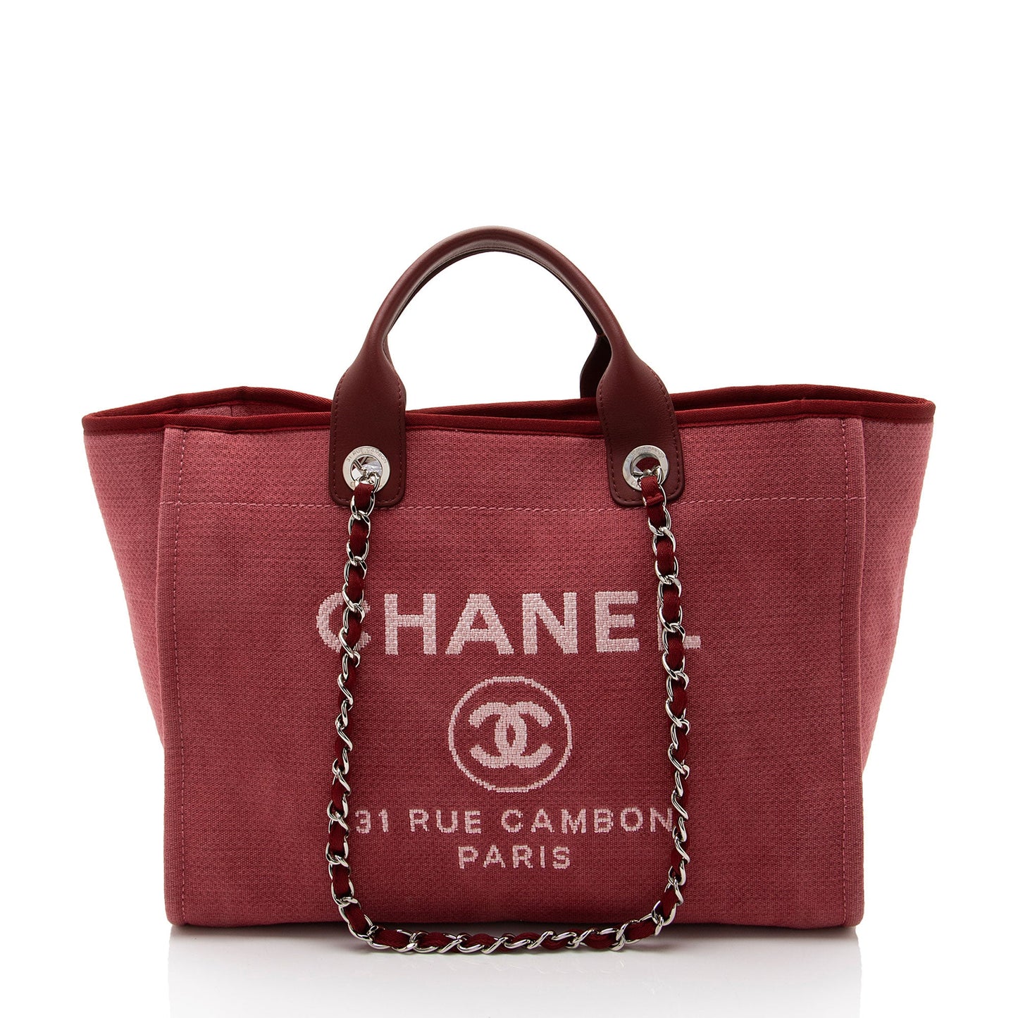 Chanel Canvas Deauville Medium Tote