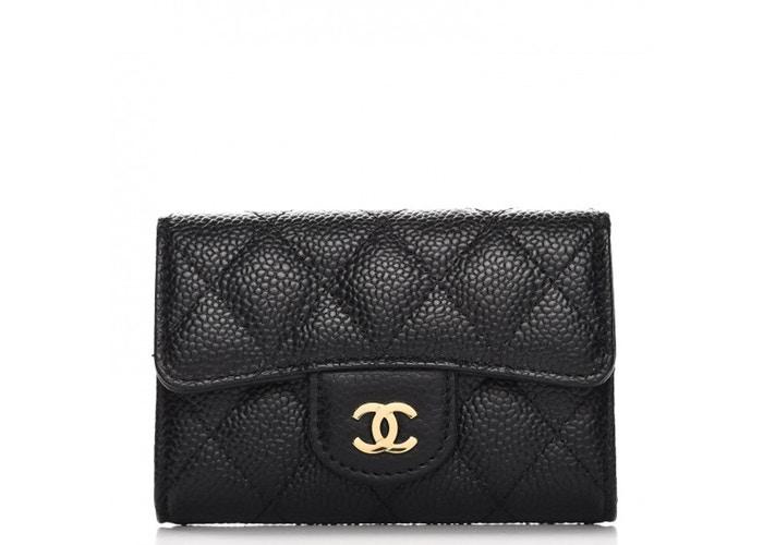 CHANEL CLASSIC SMALL CAVIER FLAP WALLET