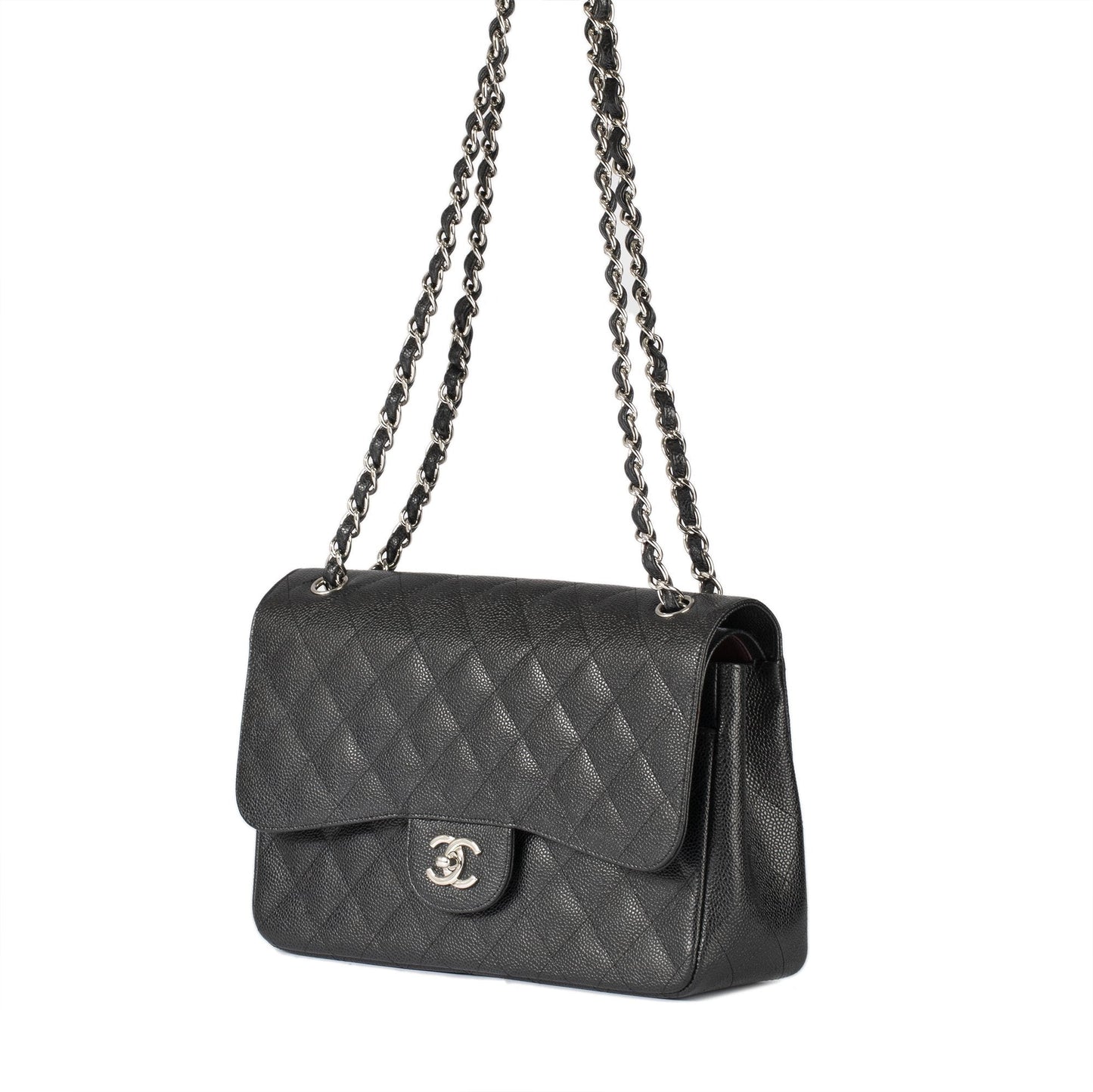 Chanel Caviar Classic Jumbo Double Flap Bag