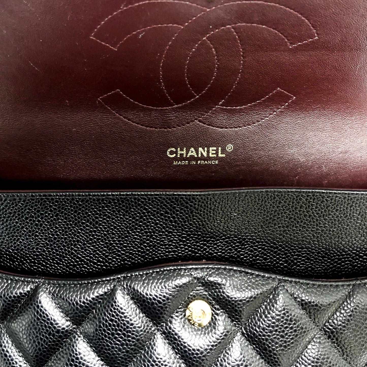 Chanel Caviar Classic Jumbo Double Flap Bag