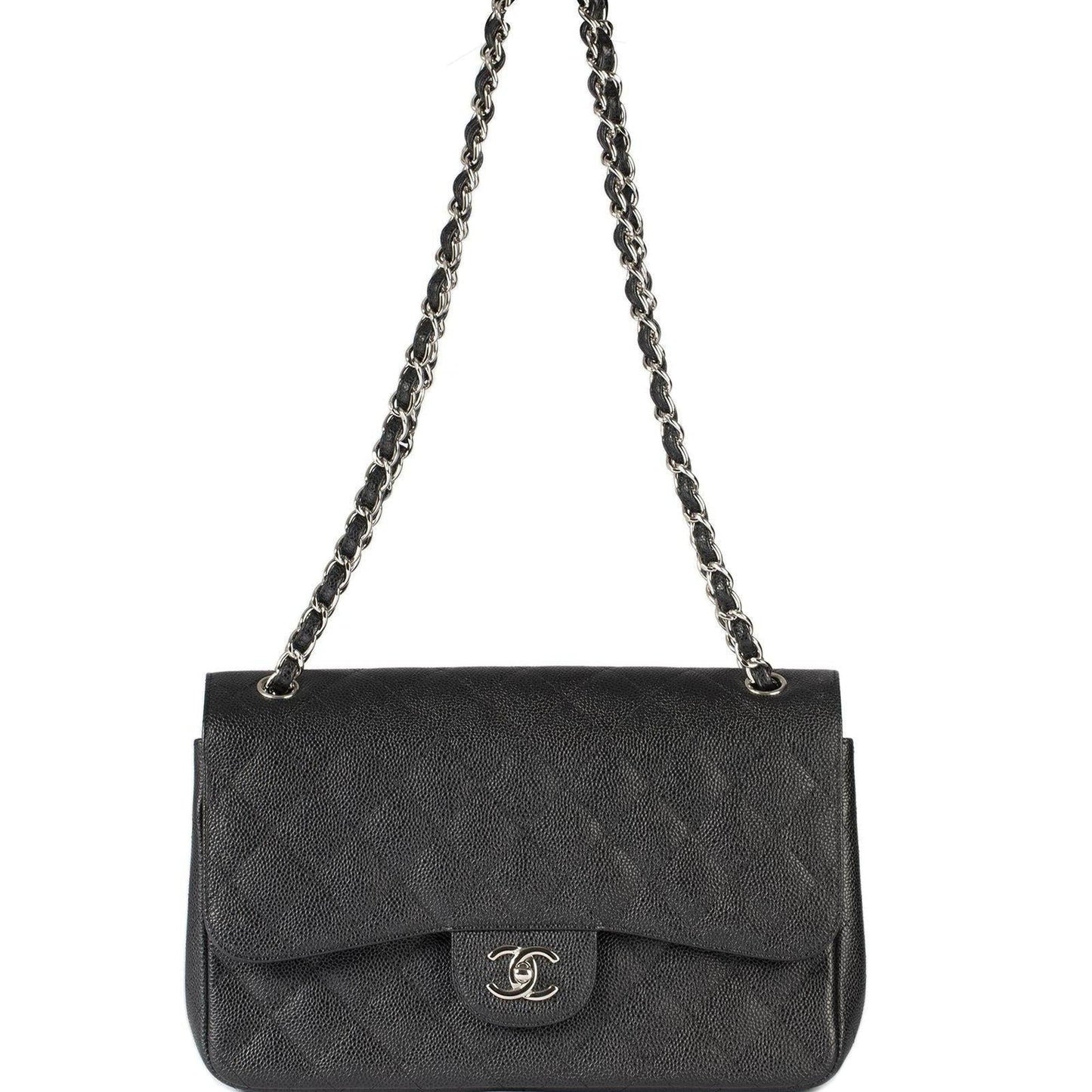 Chanel Caviar Classic Jumbo Double Flap Bag