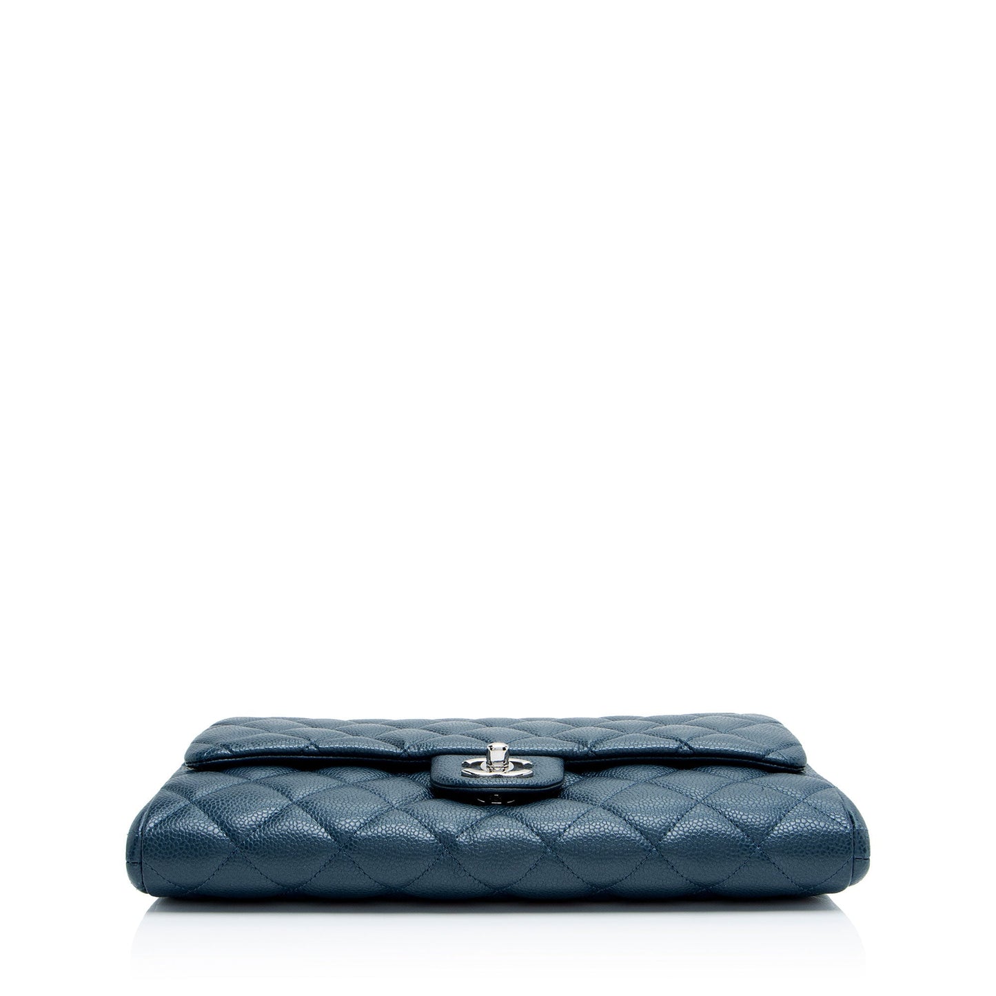 Chanel Caviar Leather Chain Flap Clutch
