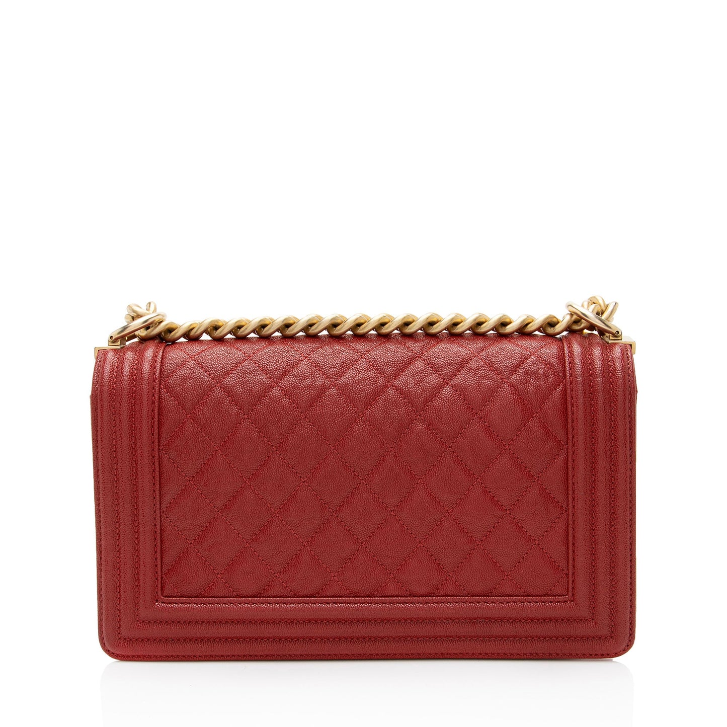Chanel Caviar Leather Old Medium Boy Bag