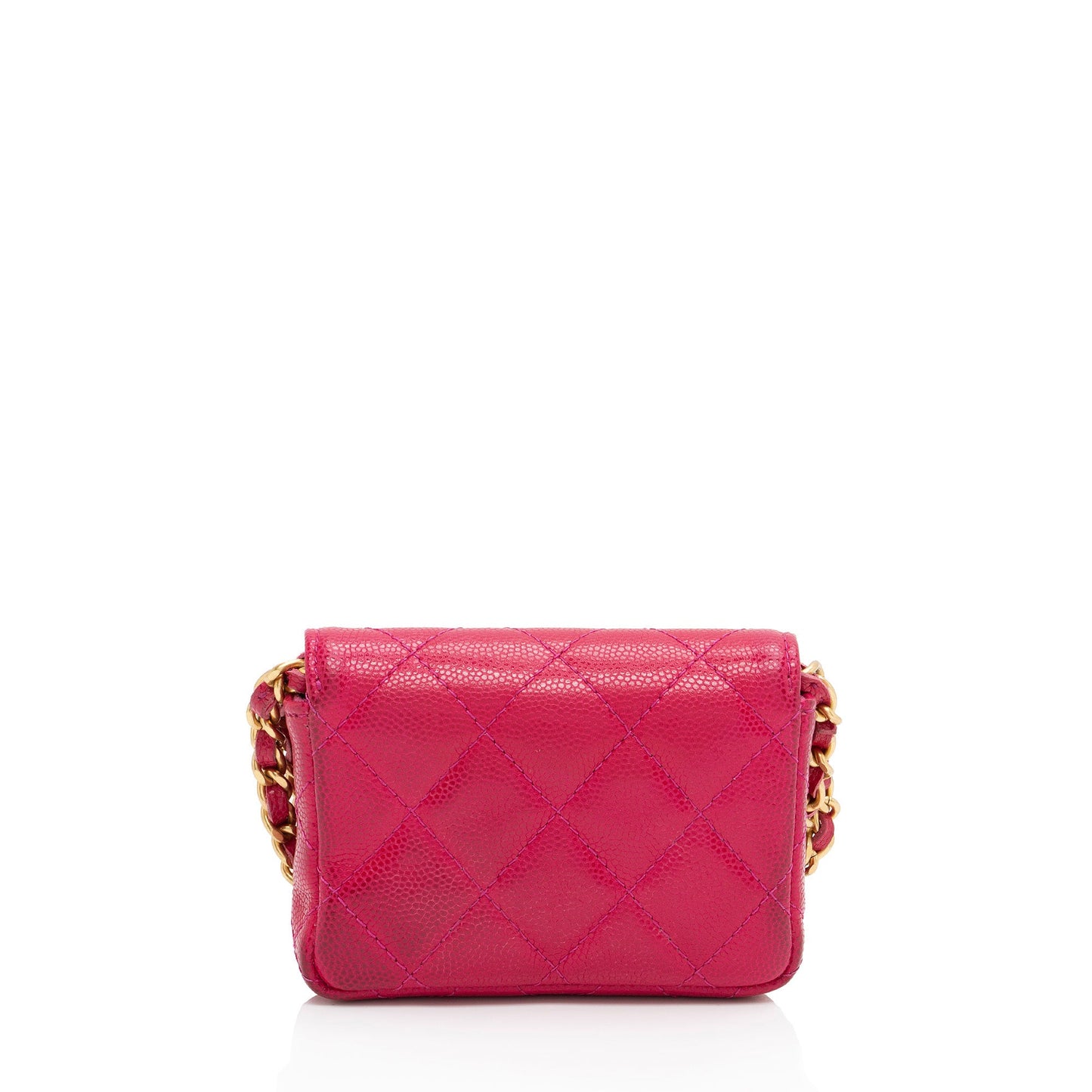 Chanel Caviar Leather Twist You Buttons Flap Chain Belt Bag (SHF-Ndcd5I)
