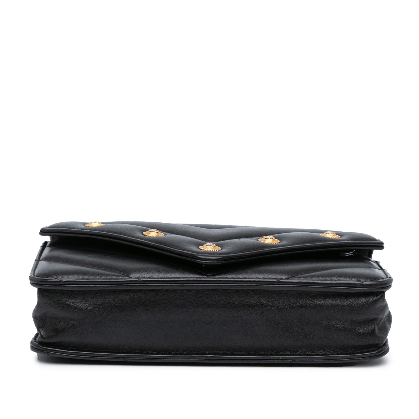Chanel Chevron Lambskin Button Wallet On Chain (SHG-zOLBNO)