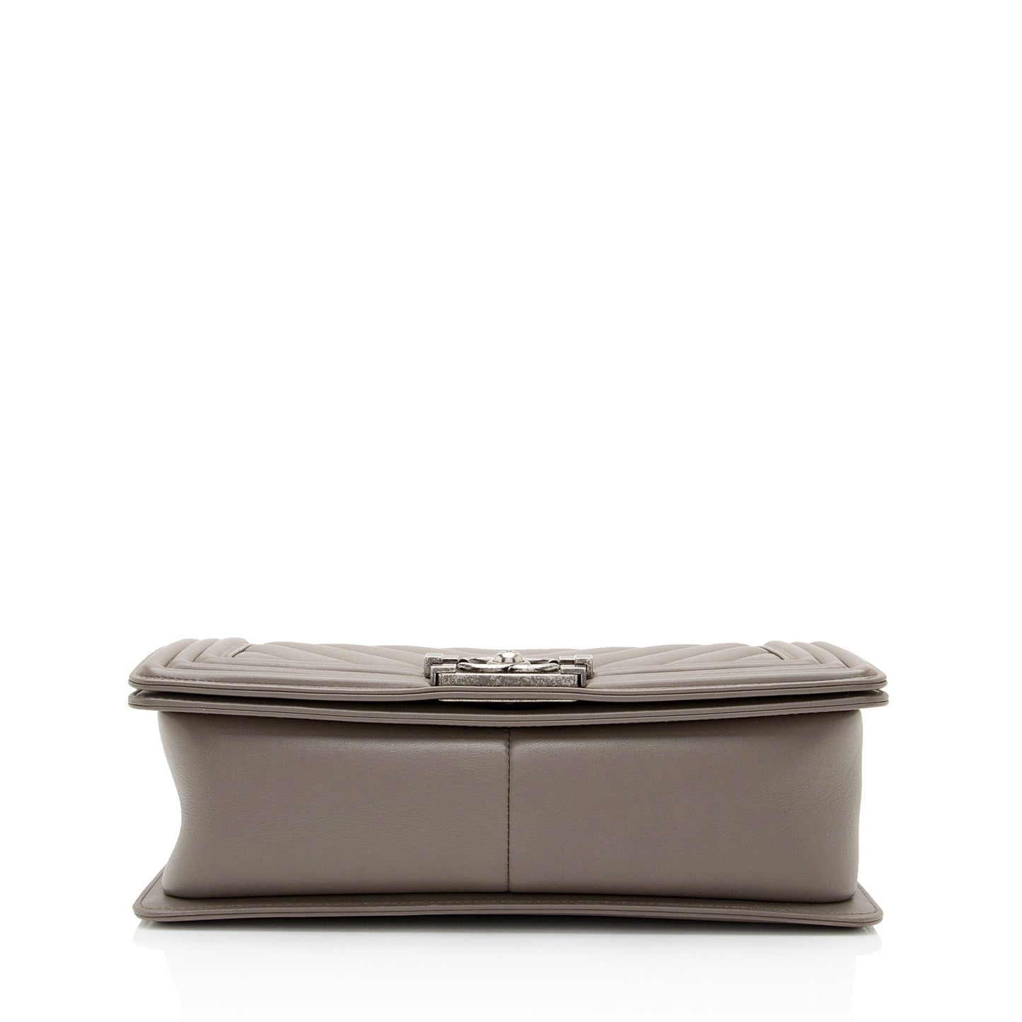 Chanel Chevron Lambskin Old Medium Boy Bag (SHF-fEUBkq)