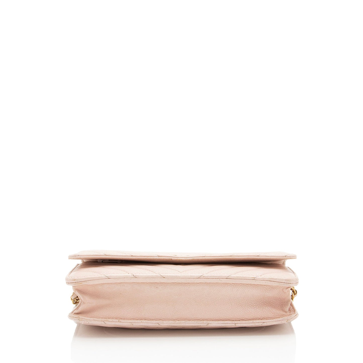 Chanel Chevron Lambskin Wallet on Chain