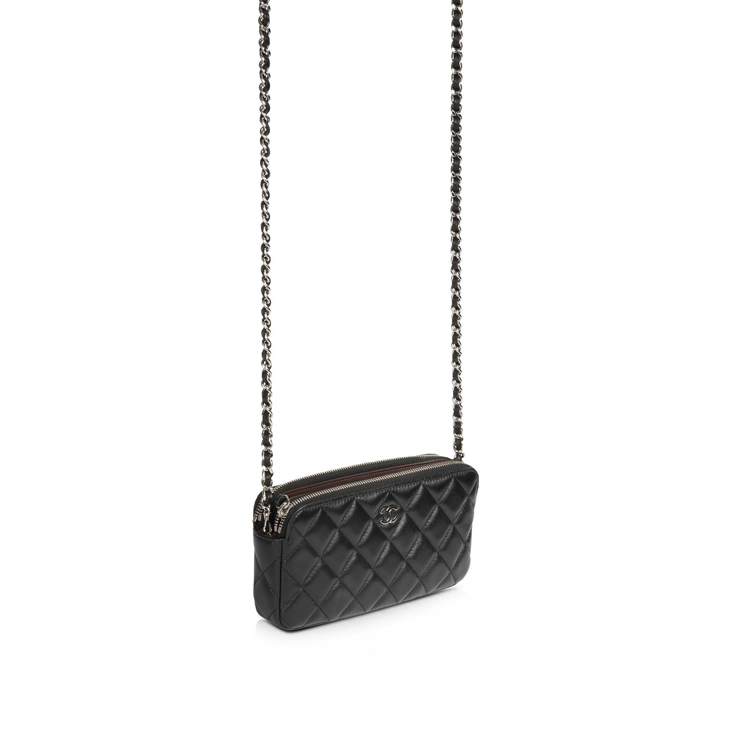 Chanel Classic Double Zip Wallet on Chain