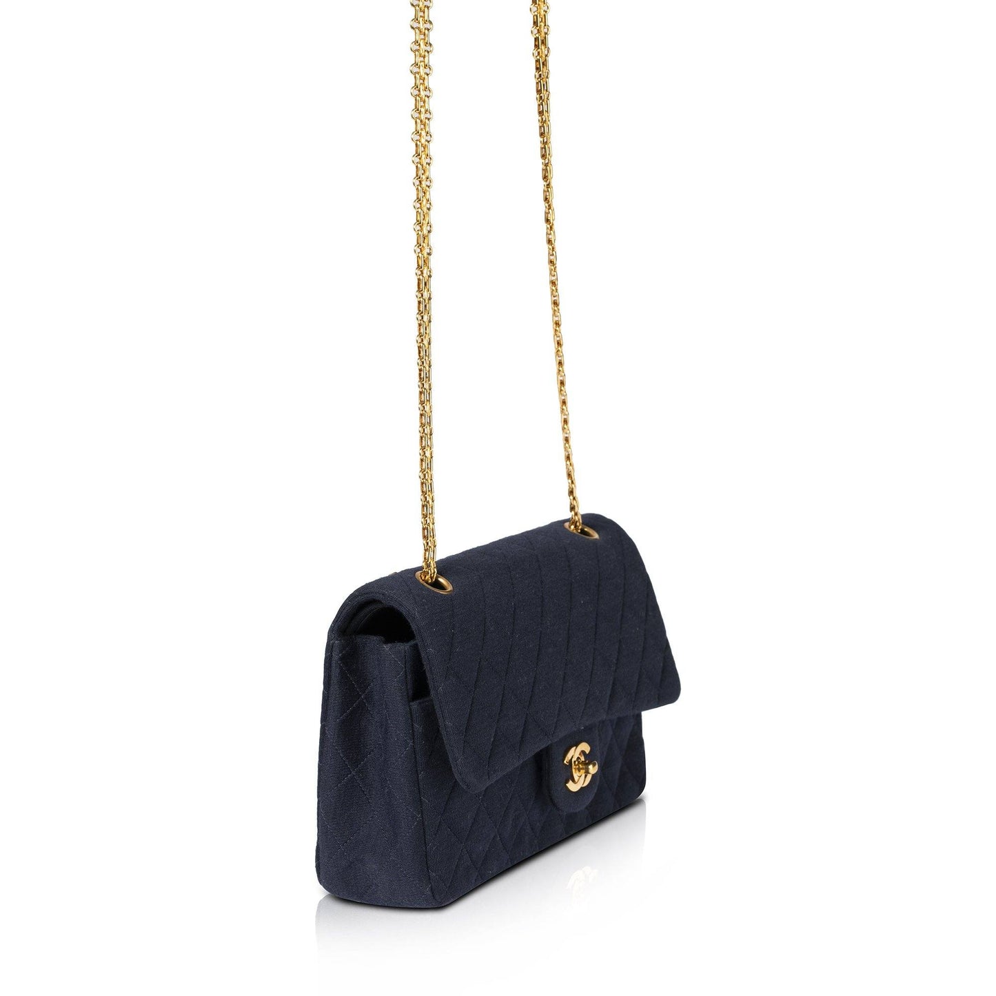 Chanel Classic Medium Jersey Double Flap Bag
