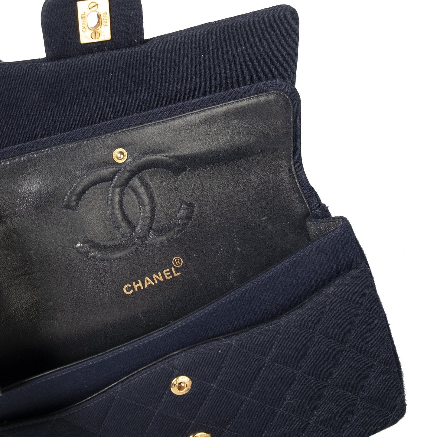 Chanel Classic Medium Jersey Double Flap Bag