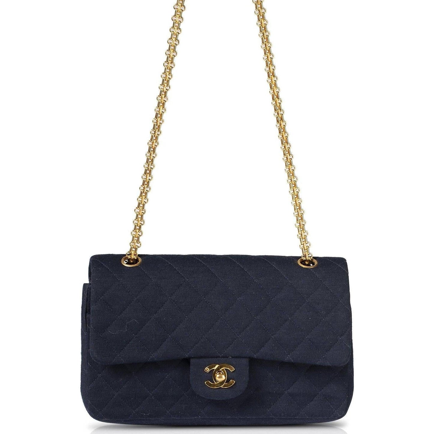 Chanel Classic Medium Jersey Double Flap Bag