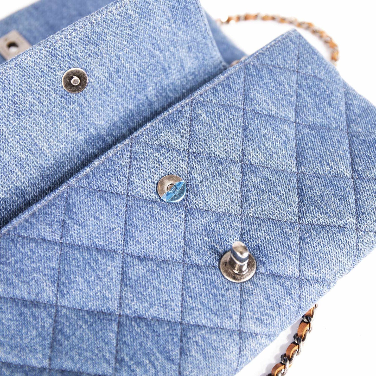 Chanel Denim Fringe Medium Flap Bag