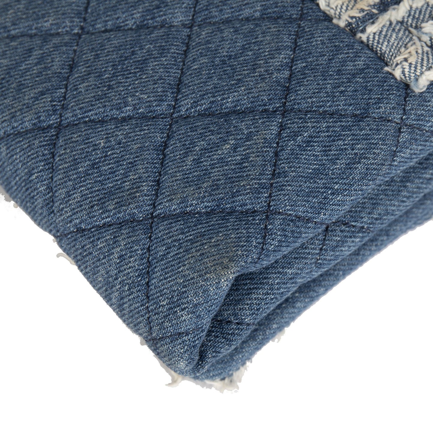 Chanel Denim Fringe Medium Flap Bag