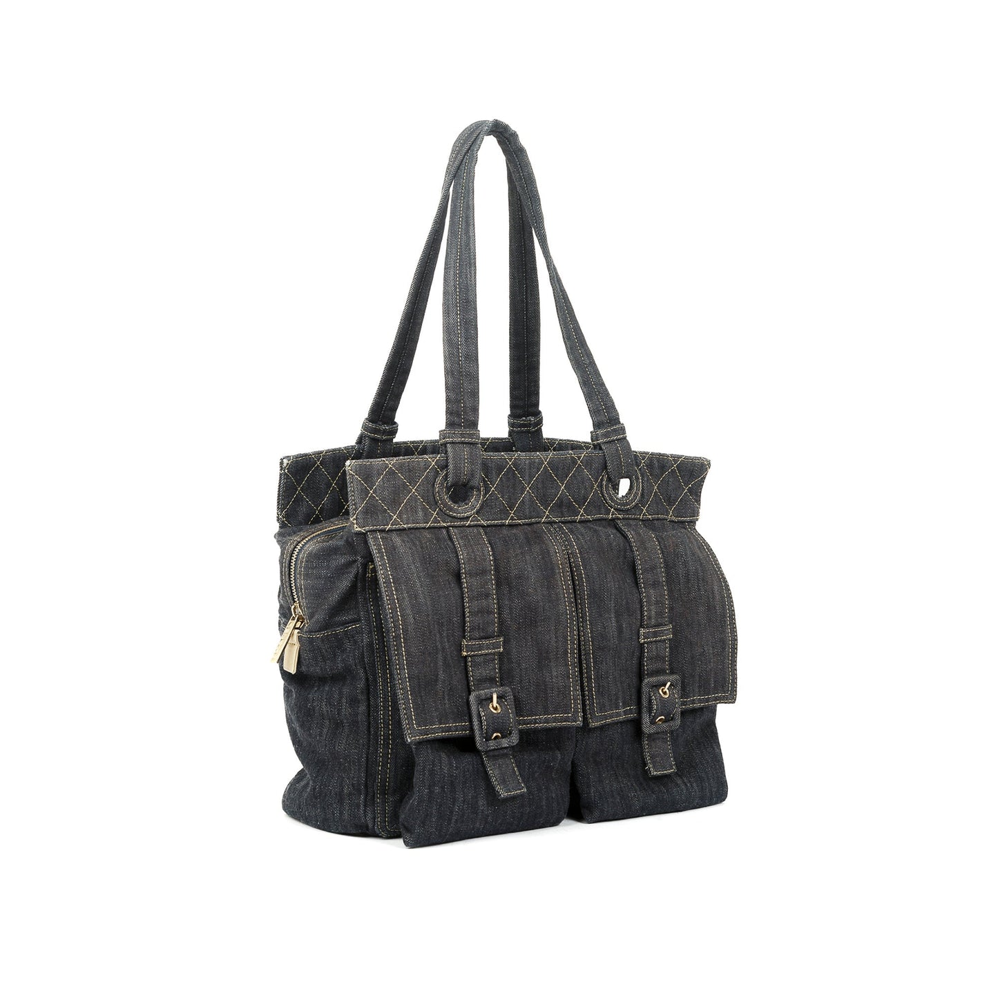 Chanel Denim Front Pocket Tote
