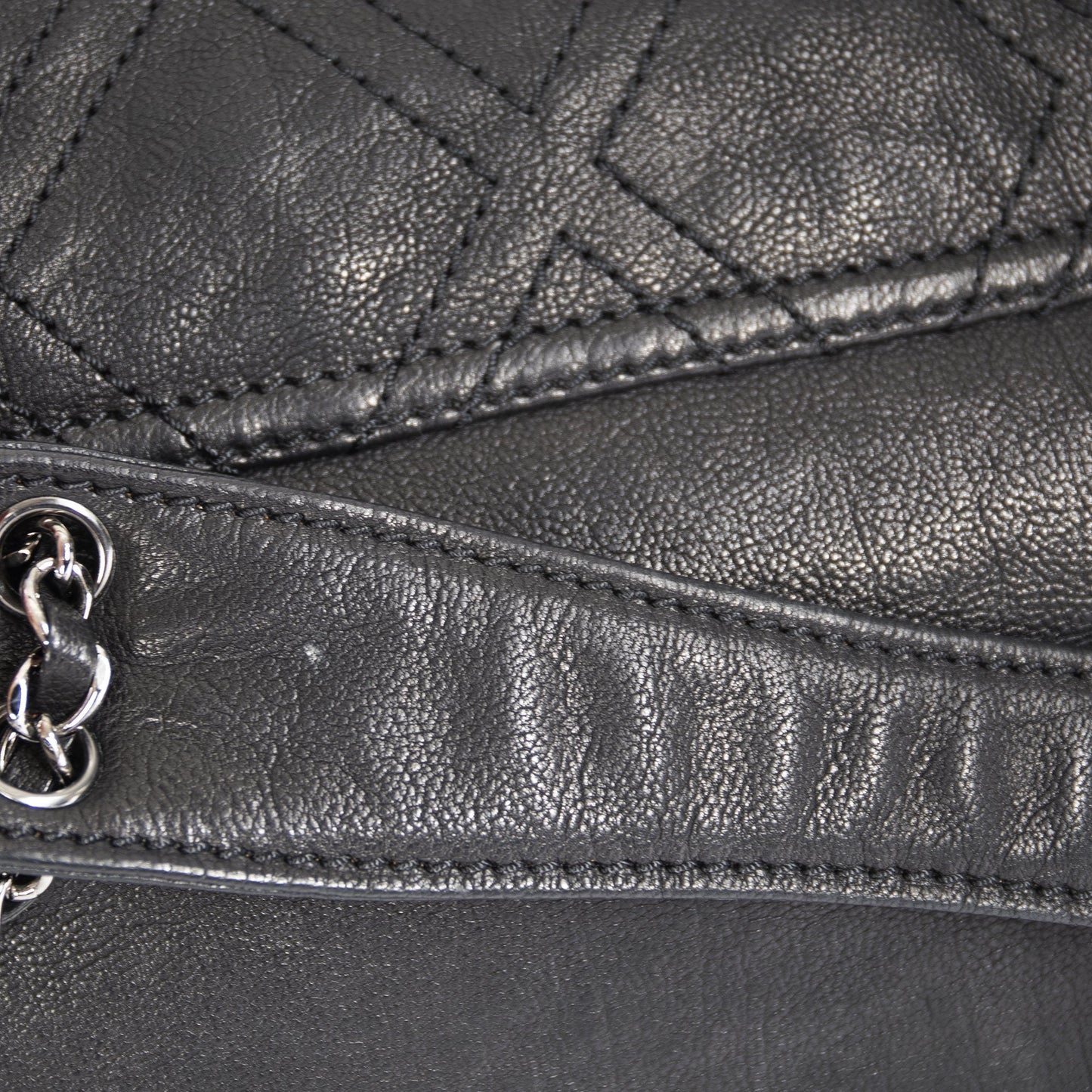 Chanel Diamond Stitch Accordion Flap Bag