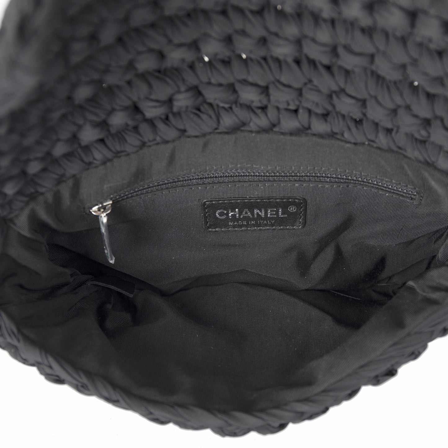 Chanel Fancy Crochet Flap Bag