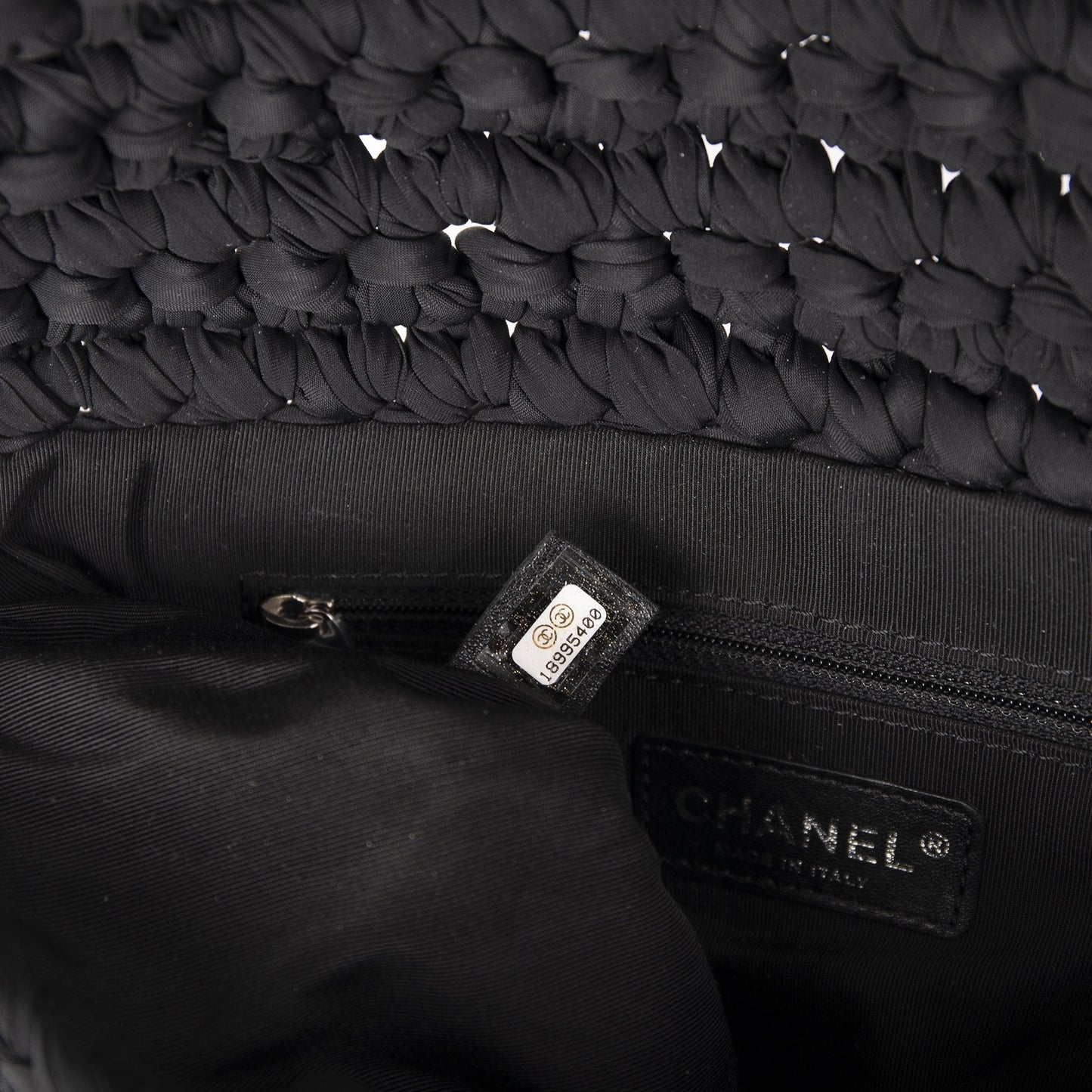 Chanel Fancy Crochet Flap Bag