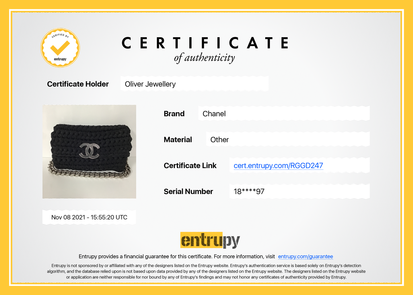 Chanel Fancy Crochet Flap Bag