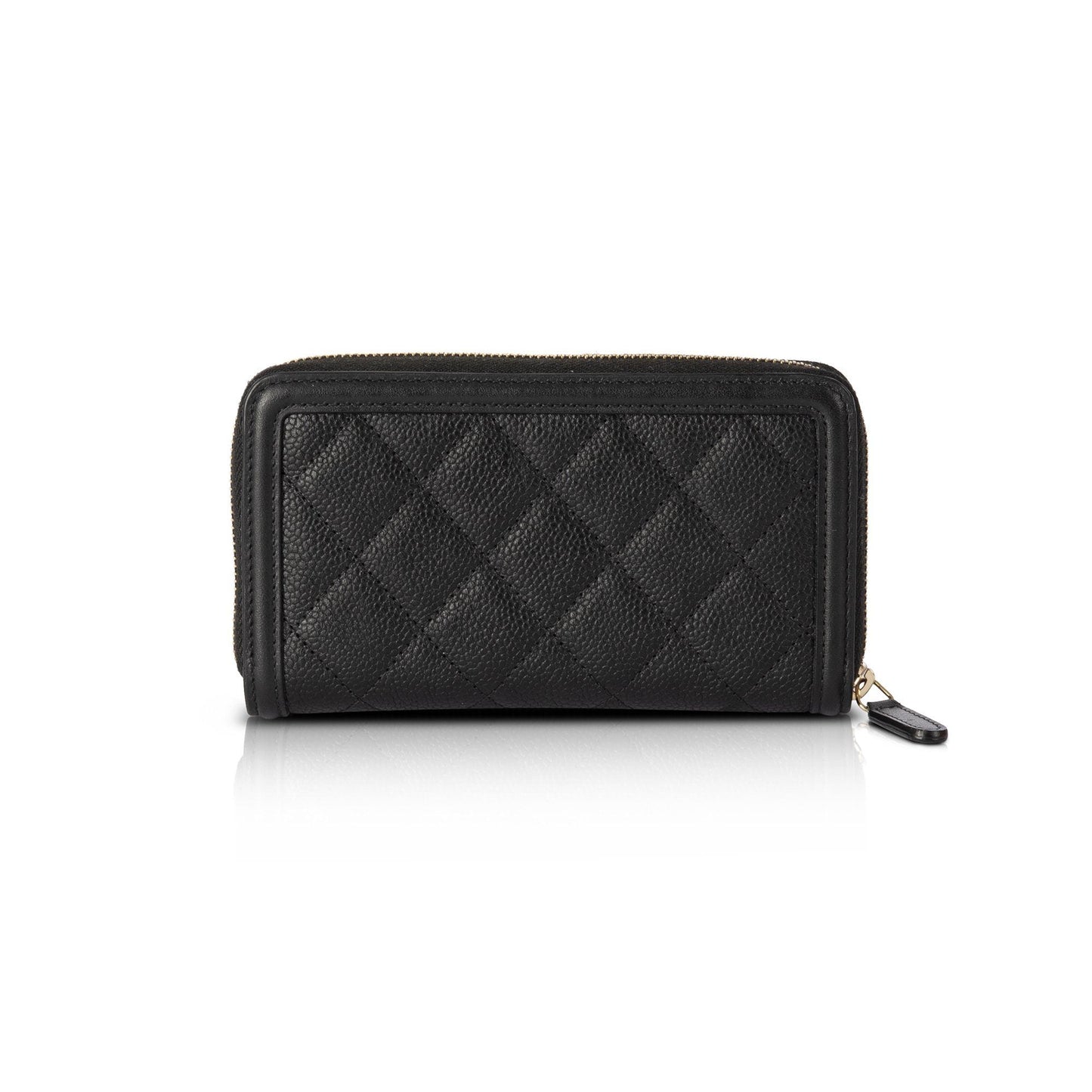 Chanel Filigree Zip Wallet