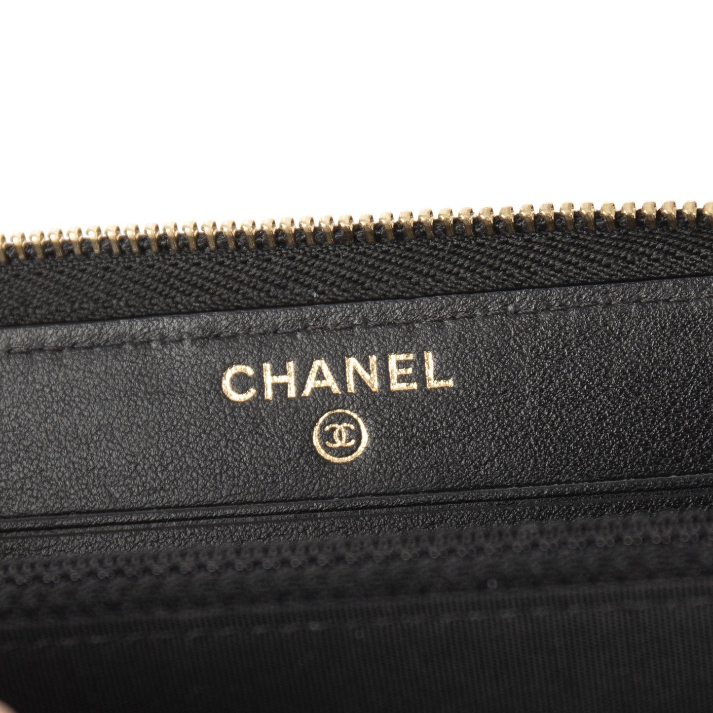 Chanel Filigree Zip Wallet