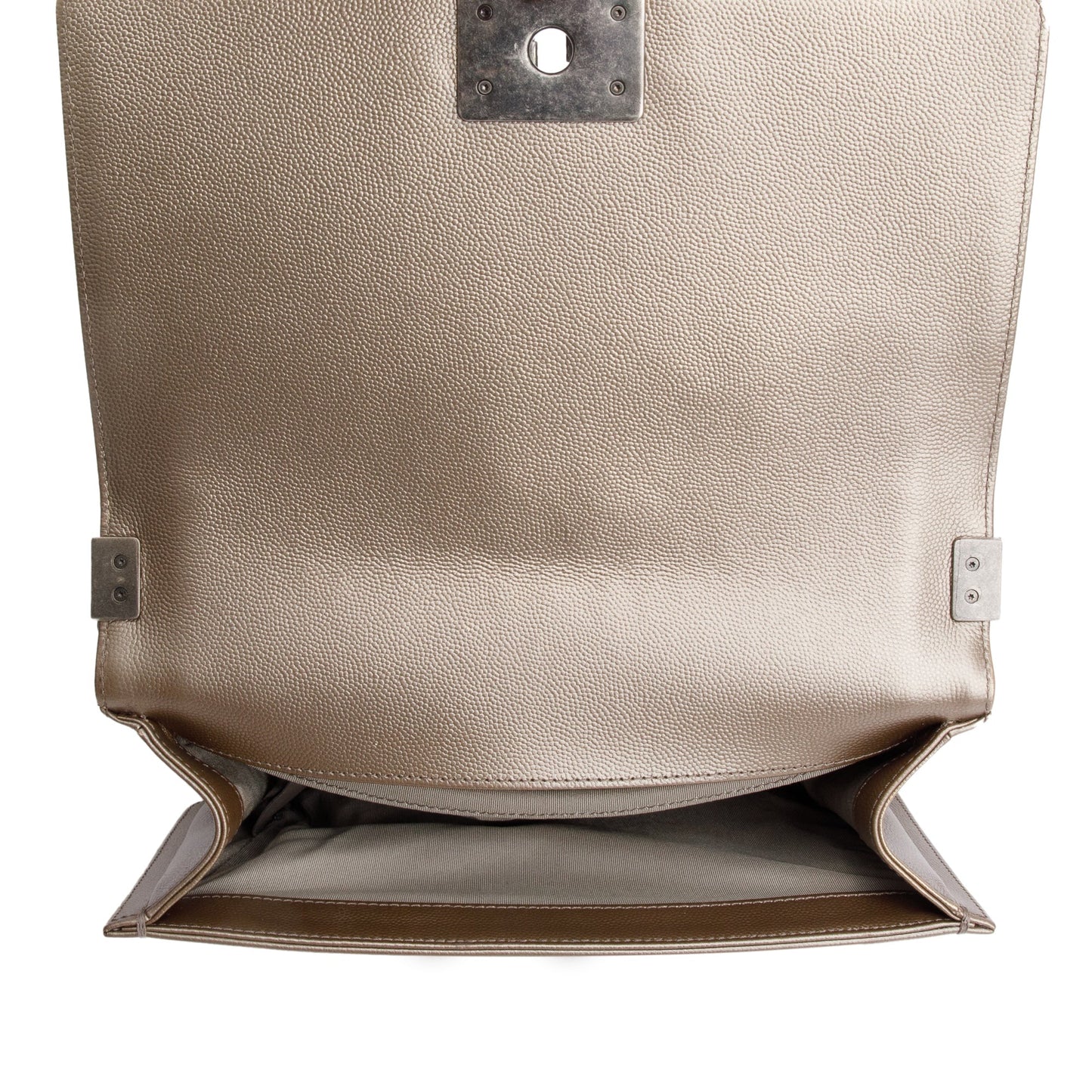 Chanel Gold Metallic Caviar Leather Medium Boy Bag