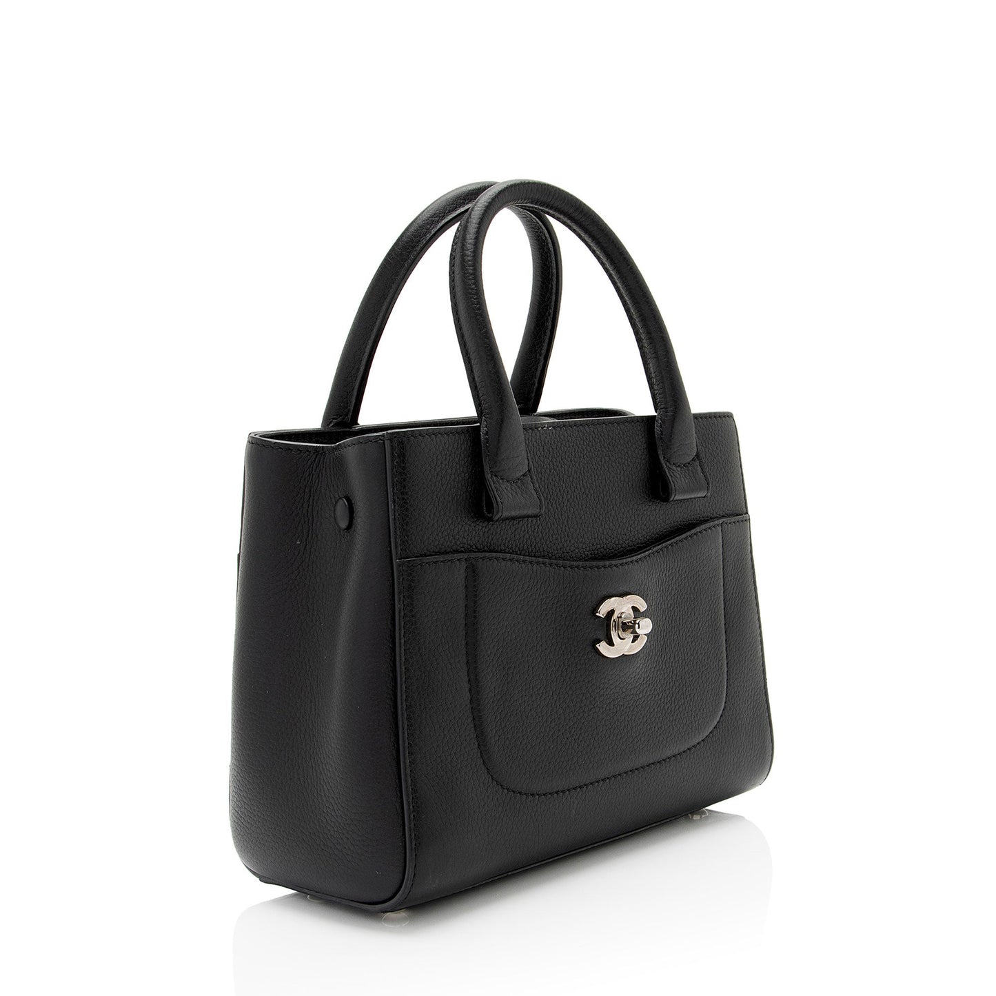 Chanel Grained Calfskin Executive Mini Shopper Tote (SHF-sRxeUb)
