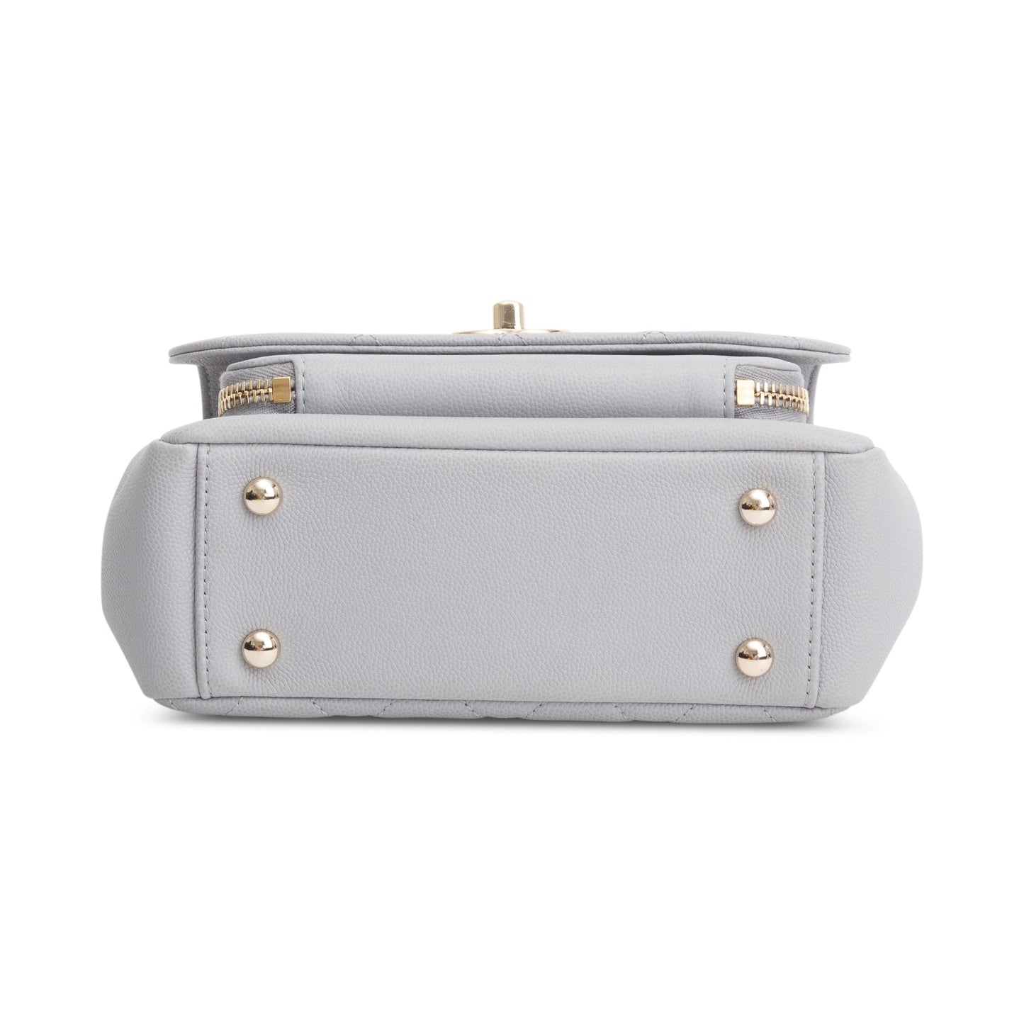 Chanel Grey Caviar Leather Small Business Affinity Flap Bag