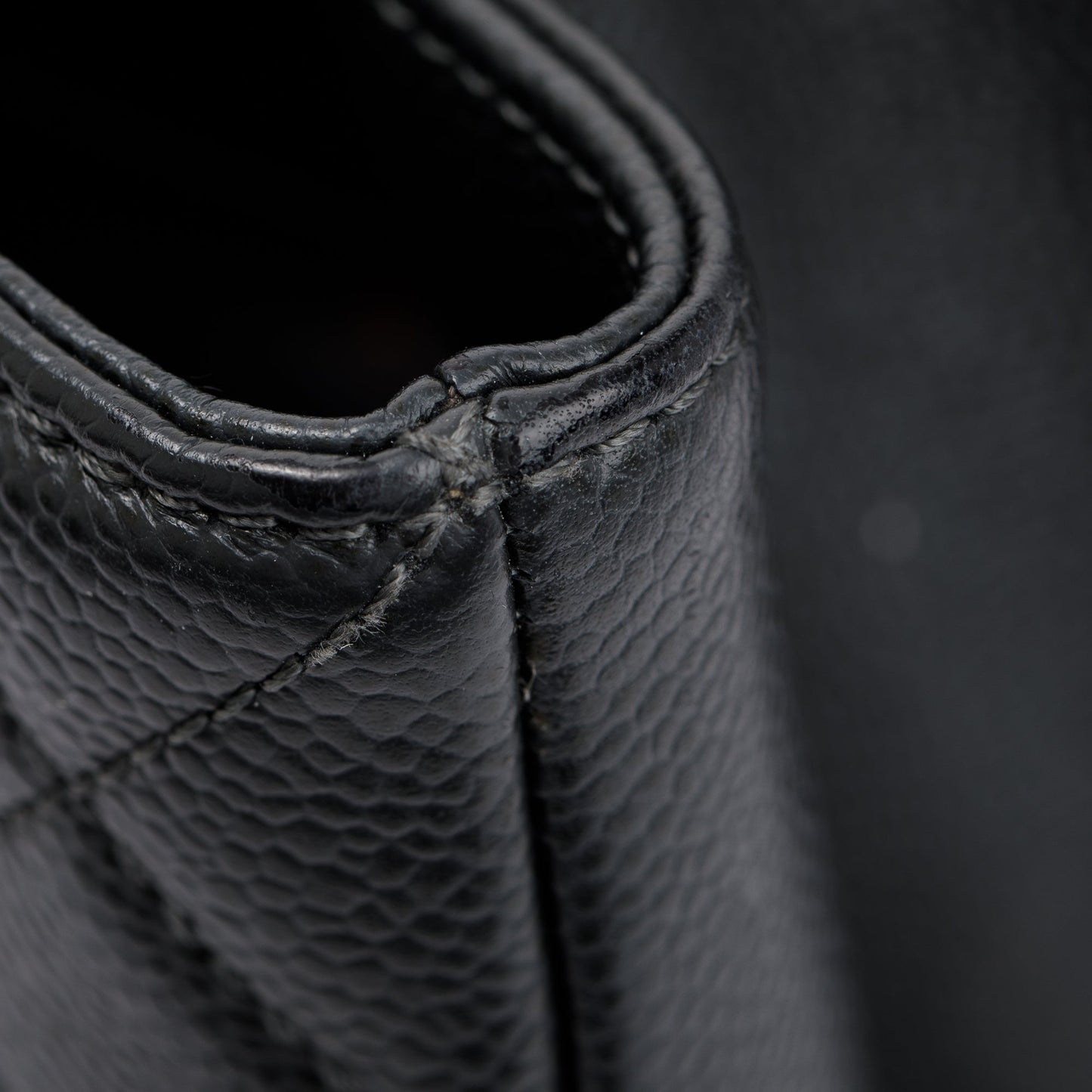 Chanel Grey Caviar Leather XL Grand Shopping Tote (GST)