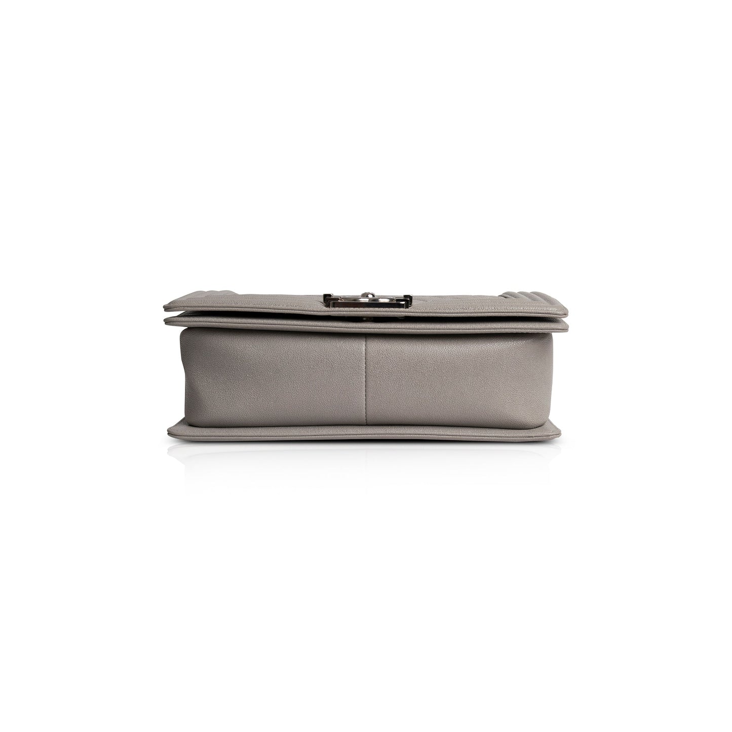 Chanel Grey Caviar Medium Boy Bag