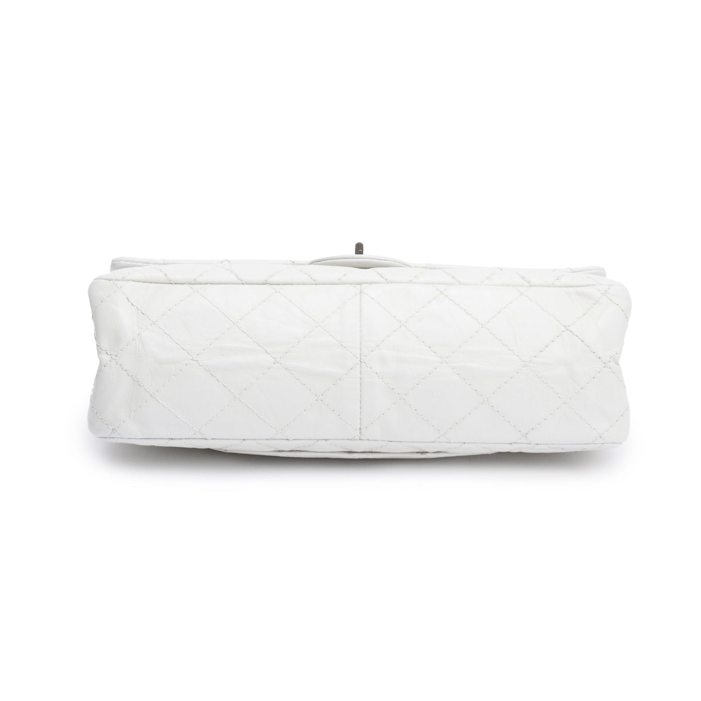 Chanel Ivory Aged Calfskin Leather 2.55 Reissue 226 Double Flap Bag