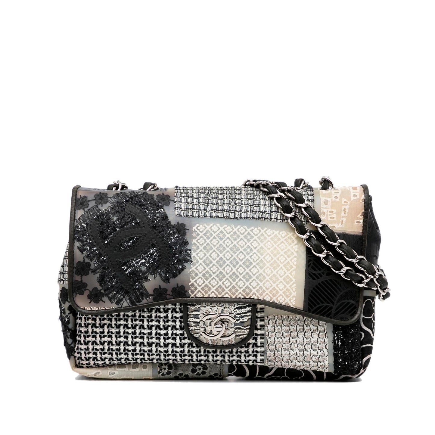 Chanel Jumbo CC Patchwork Classic Flap (SHG-NHHY4L)