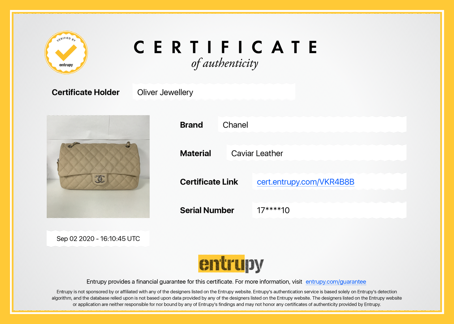 Chanel Jumbo Caviar Easy Flap Bag