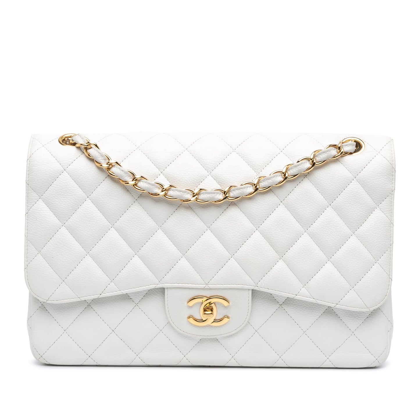 Chanel Jumbo Classic Caviar Double Flap (SHG-kMlTWy)